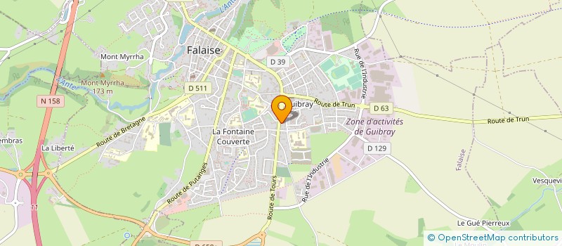 localisation de l'entreprise MONSIEUR SERGE LAVIEILLE à FALAISE