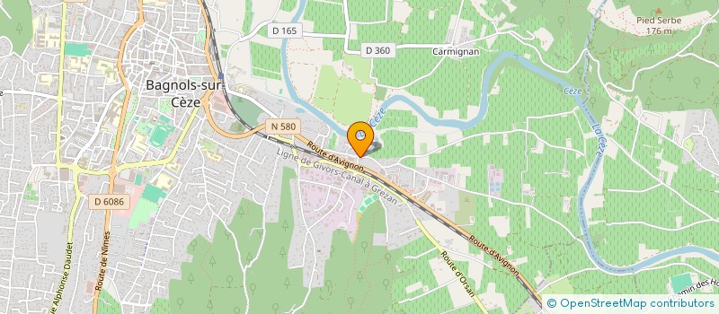 localisation de l'entreprise MONSIEUR SERGE LAZIZZERA à BAGNOLS SUR CEZE