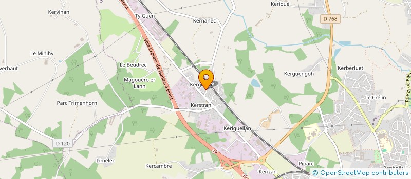 localisation de l'entreprise MONSIEUR SERGE LE COMPAGNON  BRECH