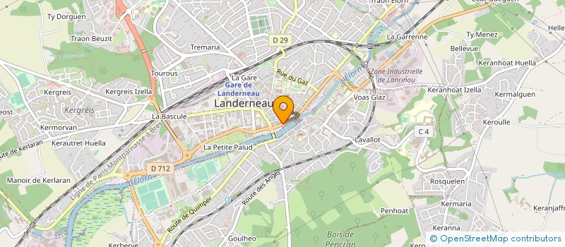 localisation de l'entreprise MONSIEUR SERGE LE HIR  LANDERNEAU