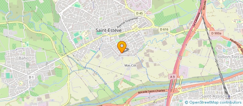 localisation de l'entreprise MONSIEUR SERGE LE QUENTREC  SAINT-ESTEVE