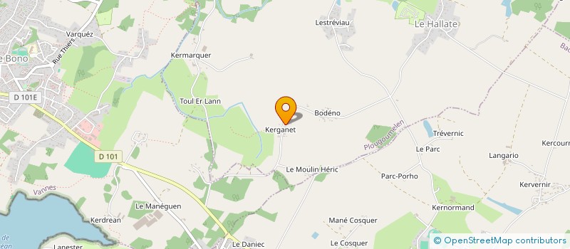 localisation de l'entreprise MONSIEUR SERGE LE RAY à PLOUGOUMELEN