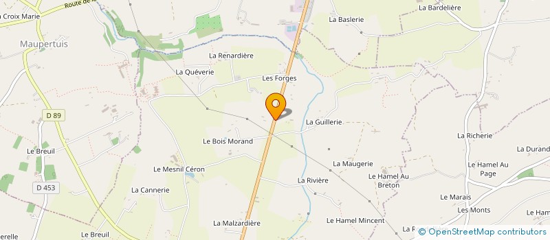 localisation de l'entreprise MONSIEUR SERGE LEBOUVIER  MONTABOT