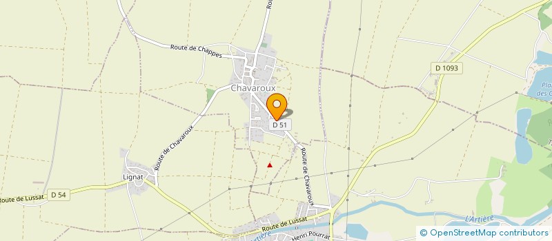 localisation de l'entreprise MONSIEUR SERGE LEBRETON  CHAVAROUX