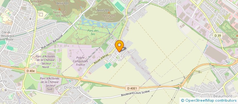 localisation de l'entreprise MONSIEUR SERGE LEFEBVRE  DROCOURT