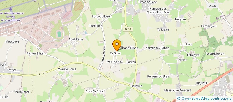 localisation de l'entreprise MONSIEUR SERGE LEFORGEOUX  BODILIS