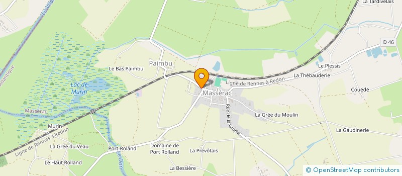 localisation de l'entreprise MONSIEUR SERGE LEGUAY  MASSERAC