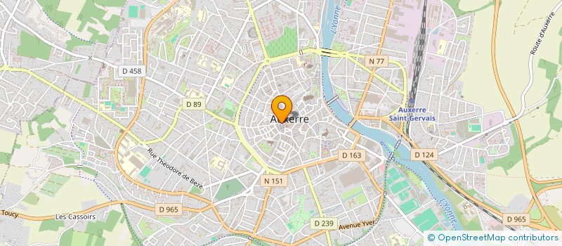 localisation de l'entreprise MONSIEUR SERGE LELIEVRE à AUXERRE