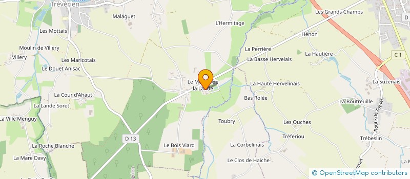 localisation de l'entreprise MONSIEUR SERGE LEMARCHAND  TREVERIEN