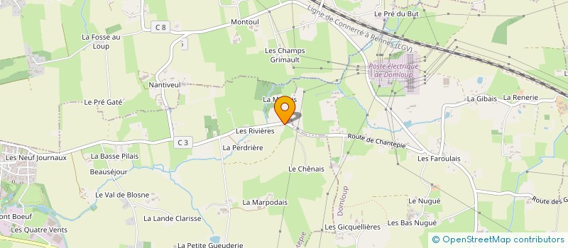 localisation de l'entreprise MONSIEUR SERGE LEMOINE  CHANTEPIE