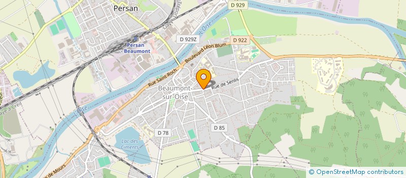 localisation de l'entreprise MONSIEUR SERGE LENGLET  BEAUMONT-SUR-OISE