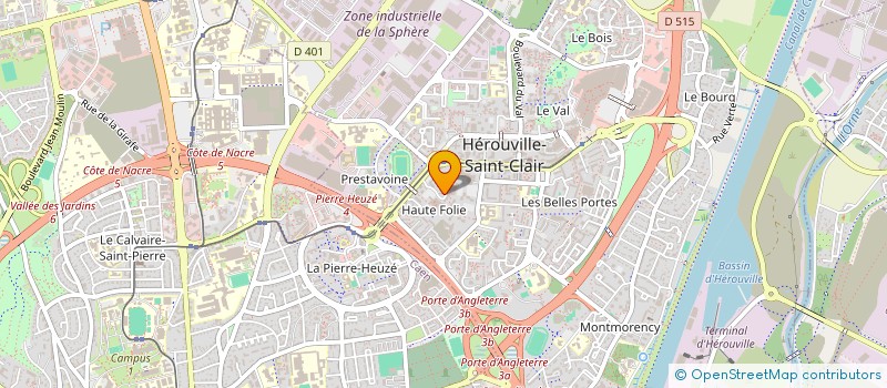 localisation de l'entreprise MONSIEUR SERGE LEPOULTIER à HEROUVILLE-SAINT-CLAIR