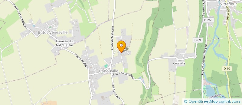 localisation de l'entreprise MONSIEUR SERGE LERICQUE  CANOUVILLE