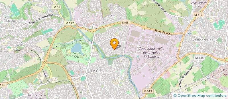 localisation de l'entreprise MONSIEUR SERGE LEROY  LE CRES
