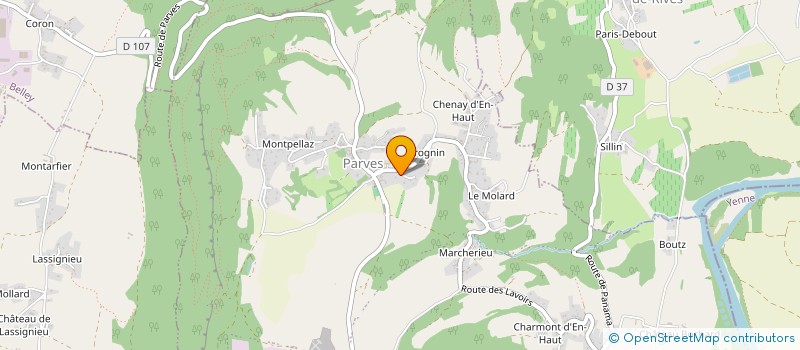 localisation de l'entreprise MONSIEUR SERGE LEROY  PARVES ET NATTAGES