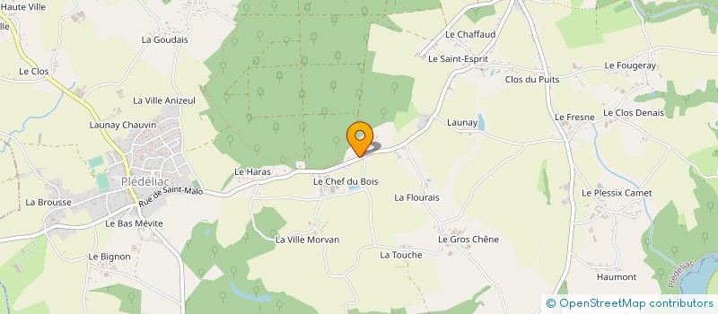 localisation de l'entreprise MONSIEUR SERGE LEVEQUE à PLEDELIAC