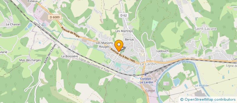 localisation de l'entreprise MONSIEUR SERGE LEYMARIE à LE LARDIN-SAINT-LAZARE