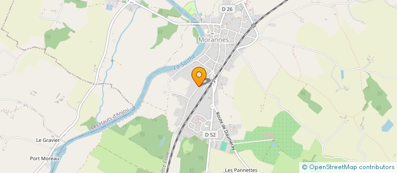 localisation de l'entreprise MONSIEUR SERGE LHUMEAU à MORANNES SUR SARTHE-DAUMERAY