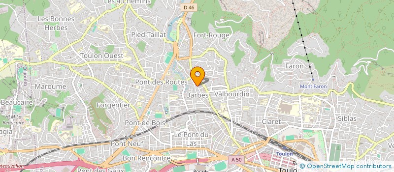 localisation de l'entreprise MONSIEUR SERGE LIAGRE  TOULON