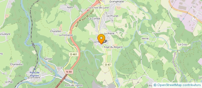 localisation de l'entreprise MONSIEUR SERGE LILLIO  MONISTROL-SUR-LOIRE