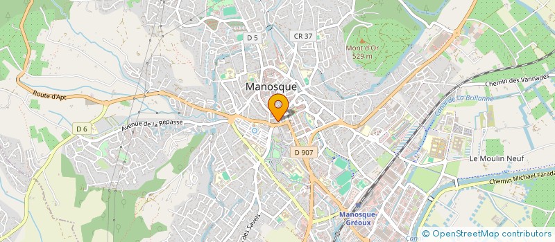 localisation de l'entreprise MONSIEUR SERGE LITTMANN à MANOSQUE