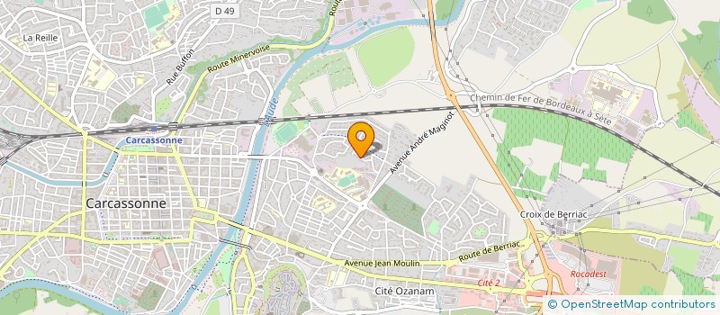 localisation de l'entreprise MONSIEUR SERGE LOBSTEIN  CARCASSONNE