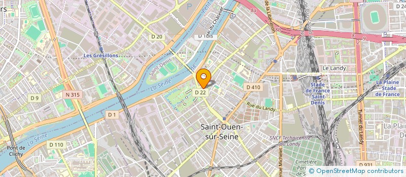 localisation de l'entreprise MONSIEUR SERGE LOCOGE à SAINT-OUEN-SUR-SEINE