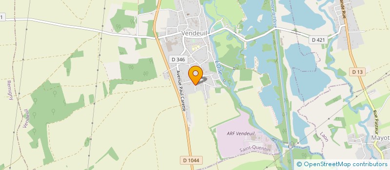 localisation de l'entreprise MONSIEUR SERGE LOCQUEGNIES  VENDEUIL