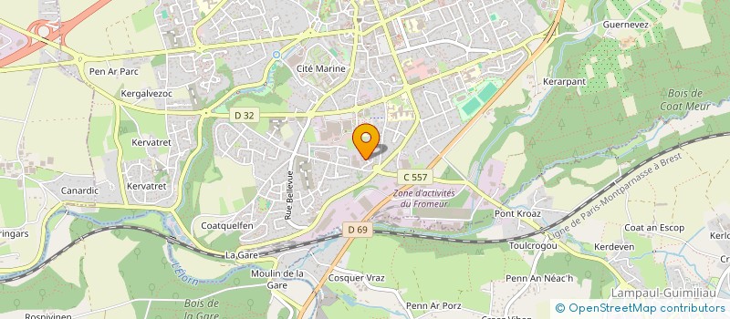 localisation de l'entreprise MONSIEUR SERGE LOFFICIAL  PLOUGOURVEST