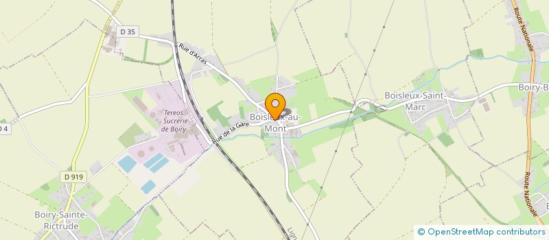 localisation de l'entreprise MONSIEUR SERGE LOIRE  BOISLEUX-AU-MONT