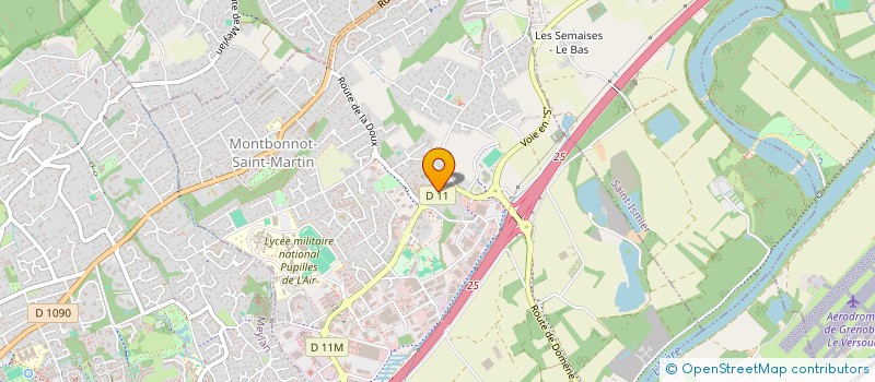 localisation de l'entreprise MONSIEUR SERGE LOISEAU  MONTBONNOT-SAINT-MARTIN