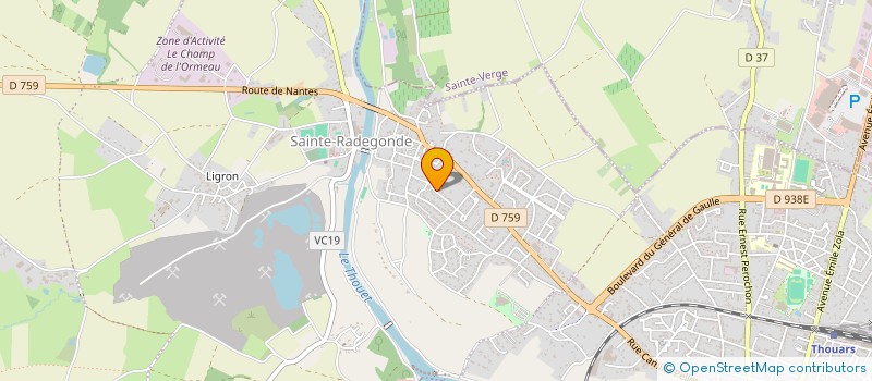 localisation de l'entreprise MONSIEUR SERGE LOMBARD  SAINTE RADEGONDE