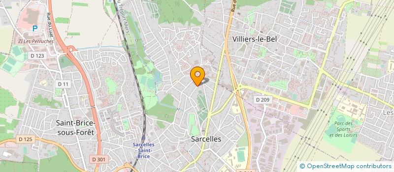 localisation de l'entreprise MONSIEUR SERGE LOSSI  SARCELLES