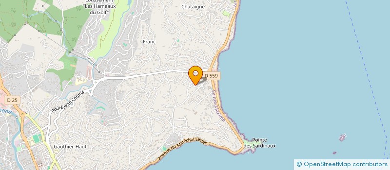 localisation de l'entreprise MONSIEUR SERGE LOUET à SAINTE-MAXIME
