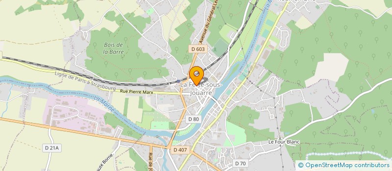 localisation de l'entreprise MONSIEUR SERGE MACADRE à LA FERTE-SOUS-JOUARRE