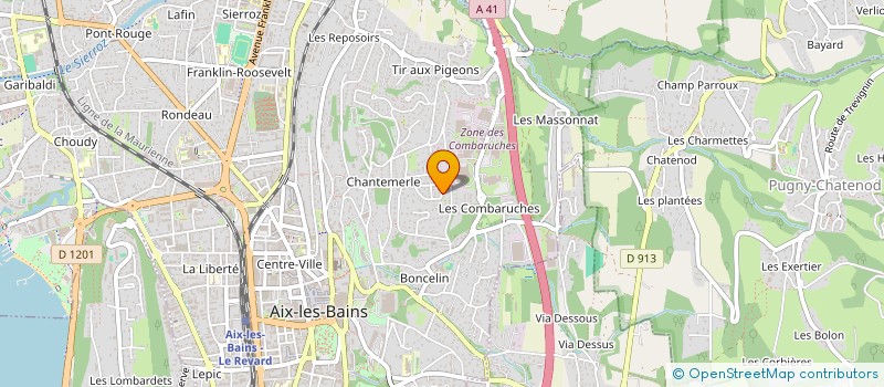 localisation de l'entreprise MONSIEUR SERGE MAGAGNIN à AIX-LES-BAINS