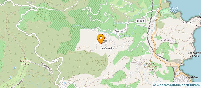 localisation de l'entreprise MONSIEUR SERGE MAGNA  PORT-VENDRES