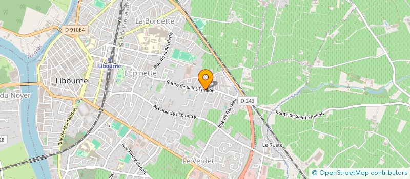 localisation de l'entreprise MONSIEUR SERGE MAGUIERE  LIBOURNE