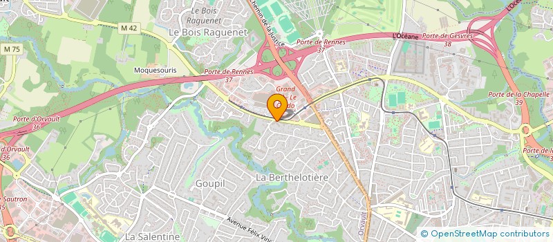 localisation de l'entreprise MONSIEUR SERGE MAHILLET à ORVAULT