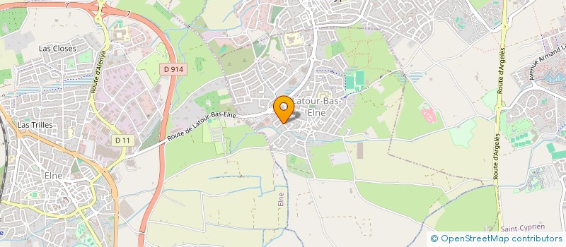 localisation de l'entreprise MONSIEUR SERGE MAILLARD  LATOUR-BAS-ELNE