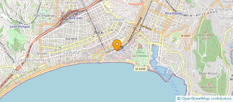 localisation de l'entreprise MONSIEUR SERGE MAINDRET à NICE