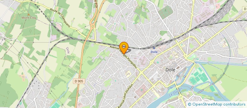 localisation de l'entreprise MONSIEUR SERGE MAIRET à DOLE