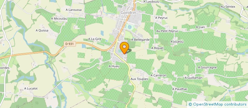 localisation de l'entreprise MONSIEUR SERGE MAJOREL  GONDRIN