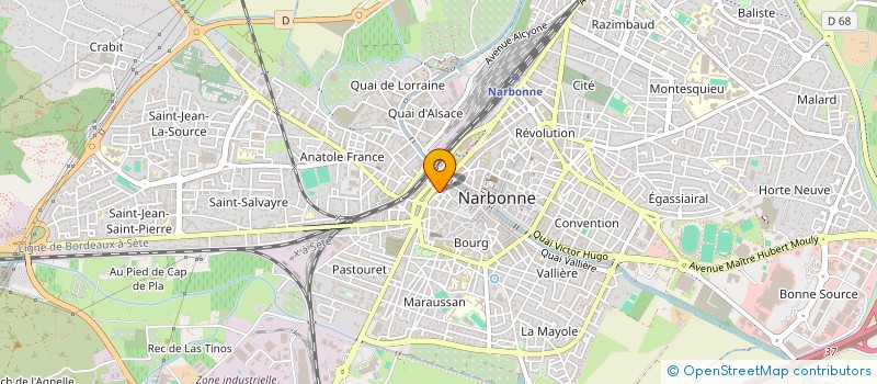 localisation de l'entreprise MONSIEUR SERGE MALERBI  NARBONNE