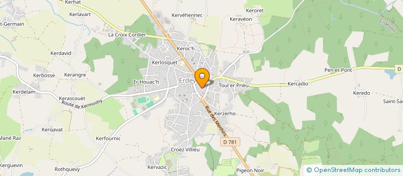 localisation de l'entreprise MONSIEUR SERGE MALLET  ERDEVEN