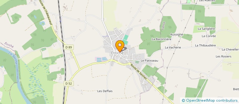 localisation de l'entreprise MONSIEUR SERGE MANCEAU  ETRICHE