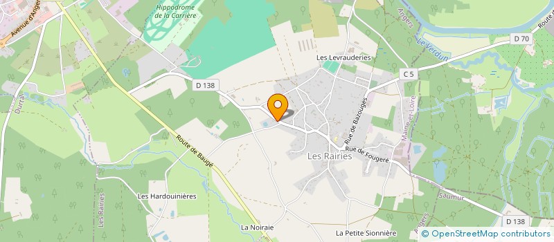 localisation de l'entreprise MONSIEUR SERGE MANIERO  LES RAIRIES