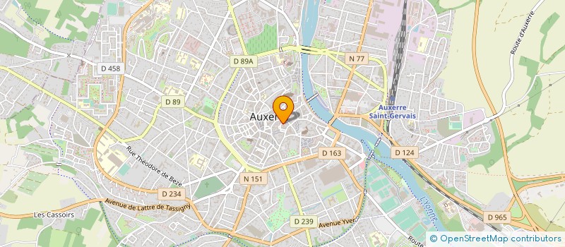 localisation de l'entreprise MONSIEUR SERGE MARC à AUXERRE