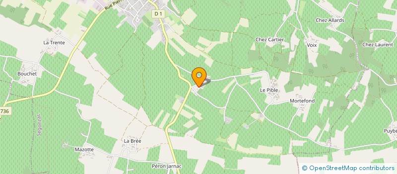 localisation de l'entreprise MONSIEUR SERGE MARCADIER  SEGONZAC