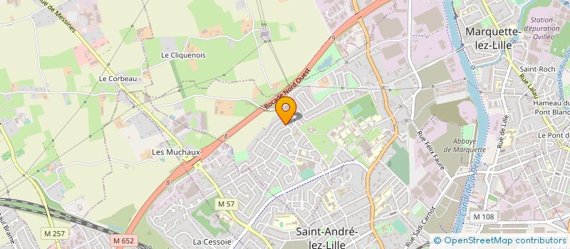 localisation de l'entreprise MONSIEUR SERGE MARCHAND  MARQUETTE-LEZ-LILLE